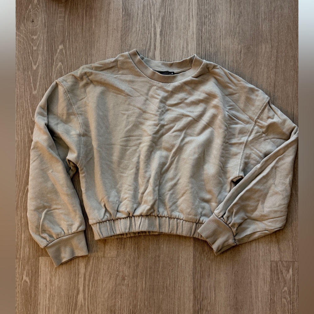 Zara Light Green Long Sleeve Top